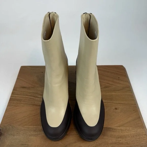 New Womens Ecco Shape Sculpted Motion 55 Leather Ankle Boots Sz 41 US 10-10.5 M